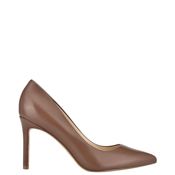 Nine West Ezra Pointy Toe Brown Pumps | South Africa 41S82-0M86